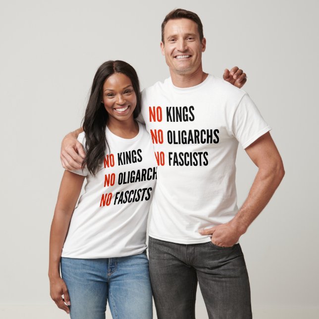 Camiseta No reyes oligarcas fascistas (Unisexo)