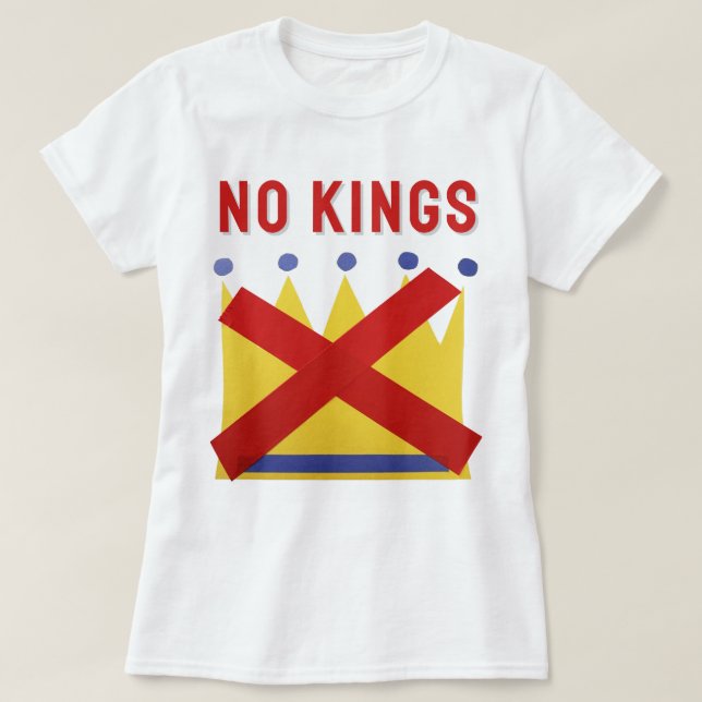 Camiseta No Reyes Protestan Resistir (Diseño del anverso)