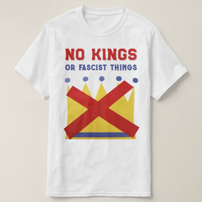 Camiseta No Reyes Protestan Resistir (Diseño del anverso)