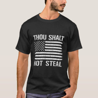 Camiseta No Robarás Bandera Americana Béisbol Softba
