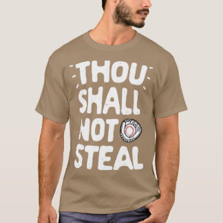 Camiseta No robarás béisbol para hombres mujeres niños G