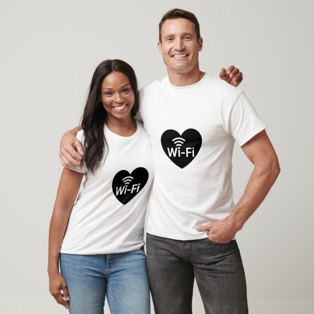 Camiseta No robes a mi pareja wifi (Unisexo)