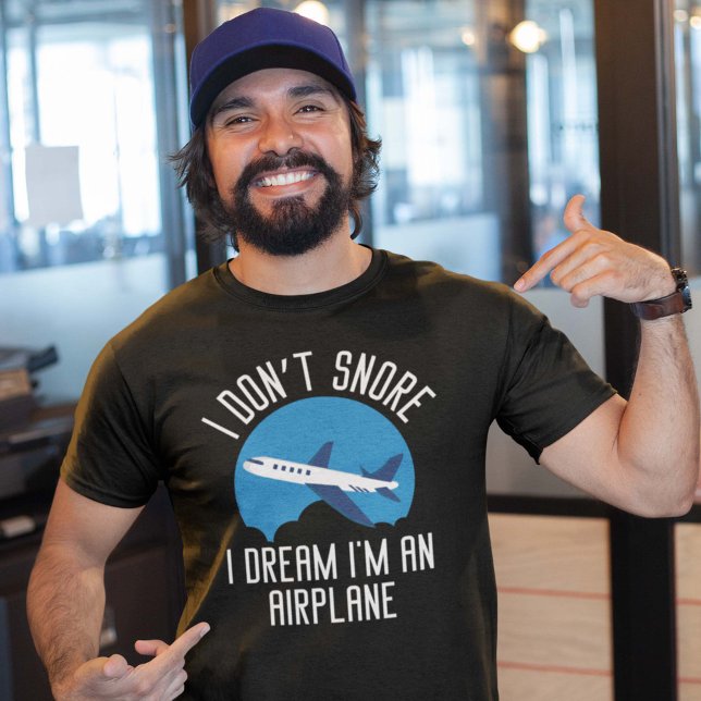 Camiseta No ronco (I dream I'm an airplane shirt)