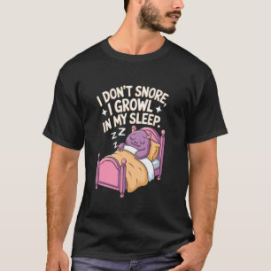 Camiseta No Ronco Gruño Mientras Duermo Monstruo