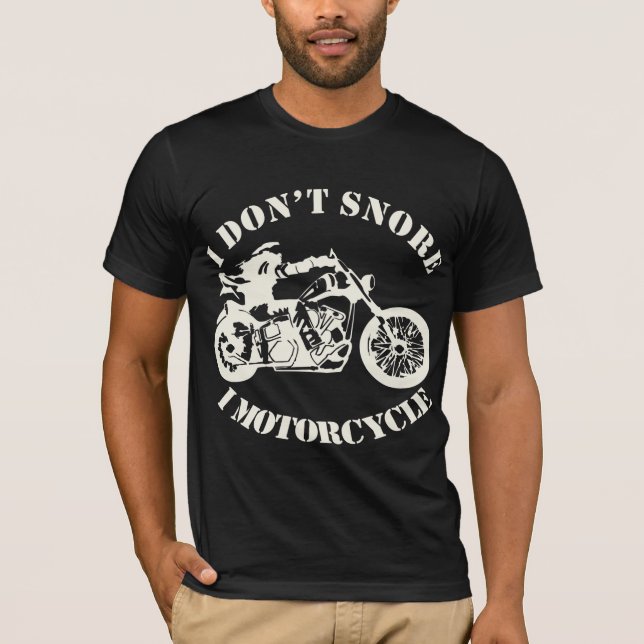 Camiseta No ronco mi motocicleta # (Anverso)