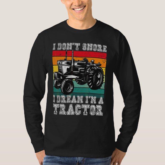 Camiseta No ronco, sueño que soy un agricultor de tractores (Anverso)