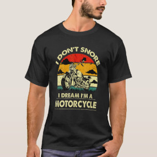 Camiseta No ronco, sueño que soy un cocinero de motocicleta