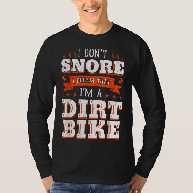 Camiseta No ronco, sueño que soy un Mototo de ciclismo suci (Anverso)