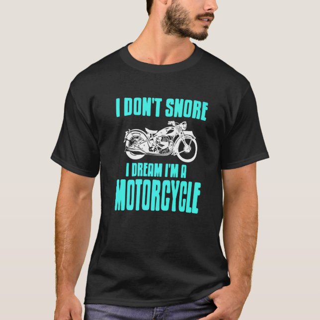 Camiseta No ronco, sueño que soy un presentador de moto (Anverso)