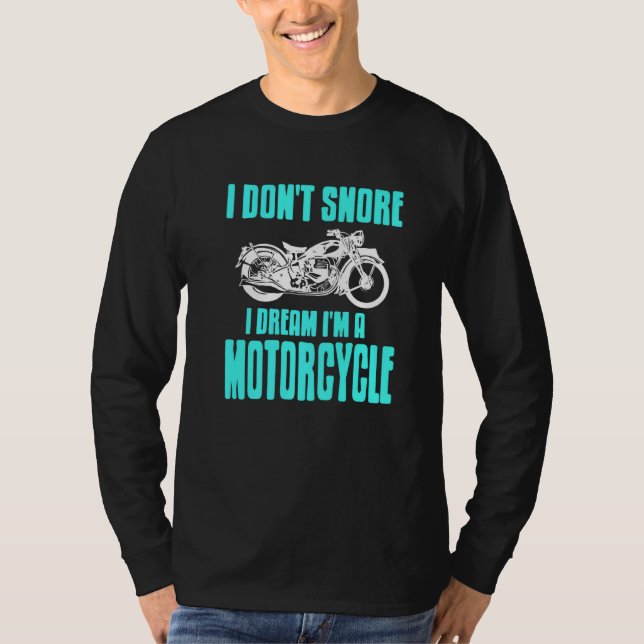 Camiseta No ronco, sueño que soy un presentador de moto (Anverso)