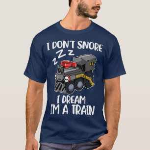 Camiseta No ronco, sueño que soy un regalo de tren gracioso