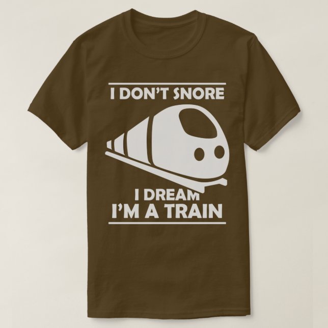Camiseta No ronco Sueño que soy un tren 3 (Diseño del anverso)