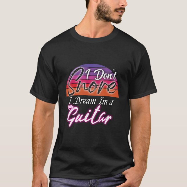 Camiseta no ronco, sueño que soy una guitarra (Anverso)