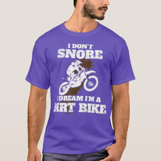 Camiseta No ronco, sueño que soy una motocross de ciclismo