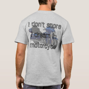 Camiseta No ronco, yo soño en motocicleta