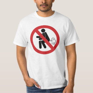 Camiseta NO ⚠ Rótulo de inodoros tailandeses divertidos ⚠