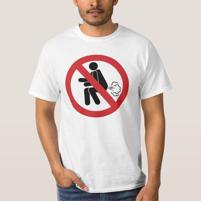 Camiseta NO ⚠ Rótulo de inodoros tailandeses divertidos ⚠ (Anverso)