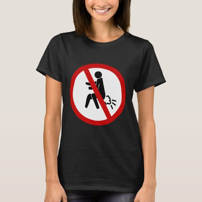 Camiseta NO ⚠ Rótulo de inodoros tailandeses divertidos ⚠ (Anverso)