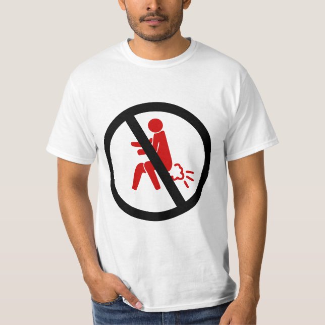 Camiseta NO ⚠ Rótulo de inodoros tailandeses divertidos ⚠ (Anverso)