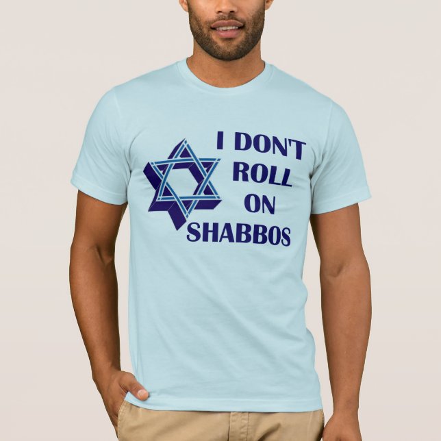 Camiseta No ruede en Shabbos (Anverso)
