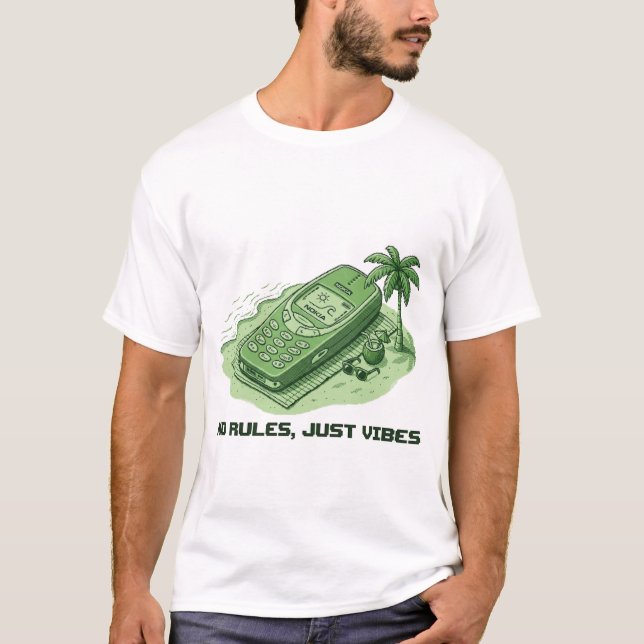 Camiseta No Rules, Just Vibes (Anverso)