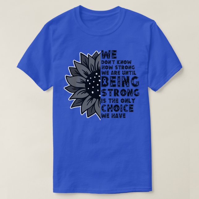 Camiseta No sabemos cuán fuertes somos (Diseño del anverso)