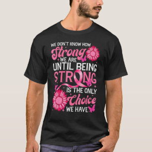 Camiseta No sabemos qué tan fuertes somos rosa