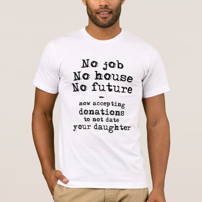 Camiseta No salir con tu hija donando humor gracioso de cam (Anverso)