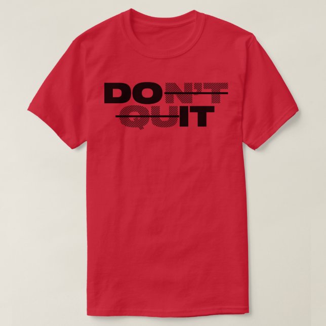 Camiseta no salir de la versión de impresión negra (Diseño del anverso)