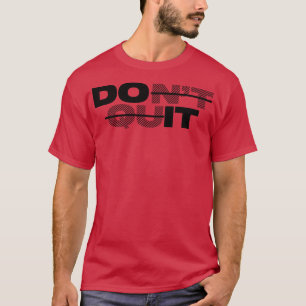 Camiseta no salir de la versión de impresión negra
