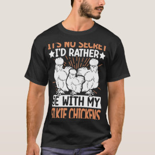 Camiseta No Scecret con Pollo Sedoso Criador de Aves Sedosa