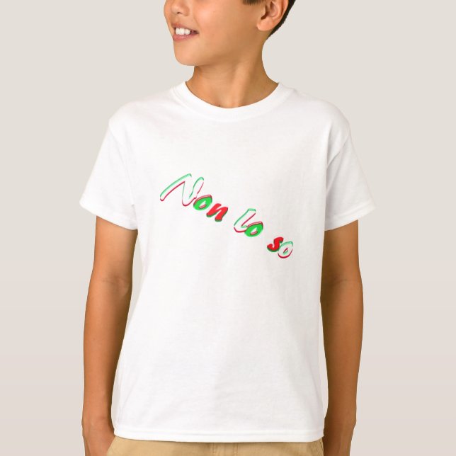 Camiseta No sé (Anverso)