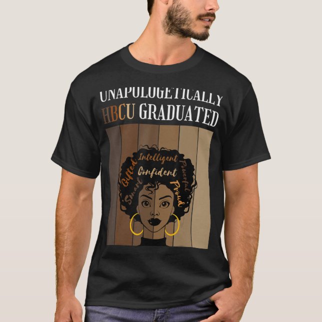 Camiseta No se arrepiente de que la HBCU se graduó de negro (Anverso)