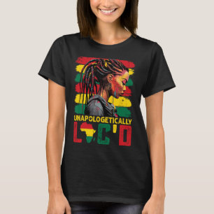 Camiseta No se arrepiente de que Loc'd Hair Black Queen Afr