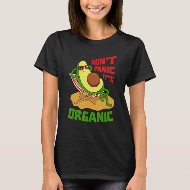 Camiseta No se asuste es una playa vegetariana de aguacates (Anverso)