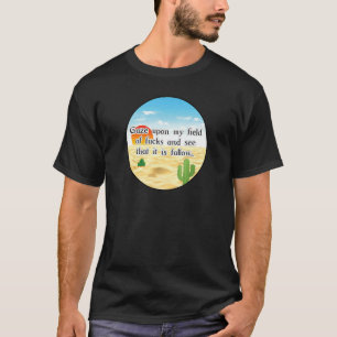 Camiseta No se burle de los hombres y mujeres que no miren