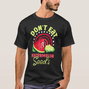 Camiseta No se coma sandía Semilla de verano embarazo