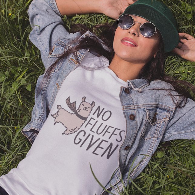 Camiseta No se dan Flujos (no fluffs given alpaca t-shirt)