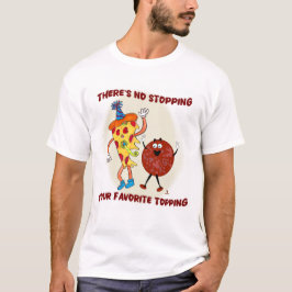 Camiseta No se detenga esa picadura de pizza Toon