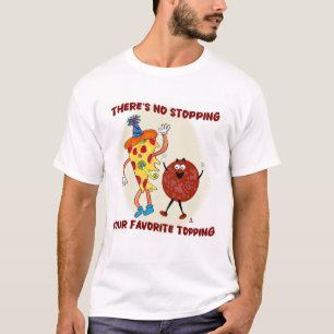 Camiseta No se detenga esa picadura de pizza Toon