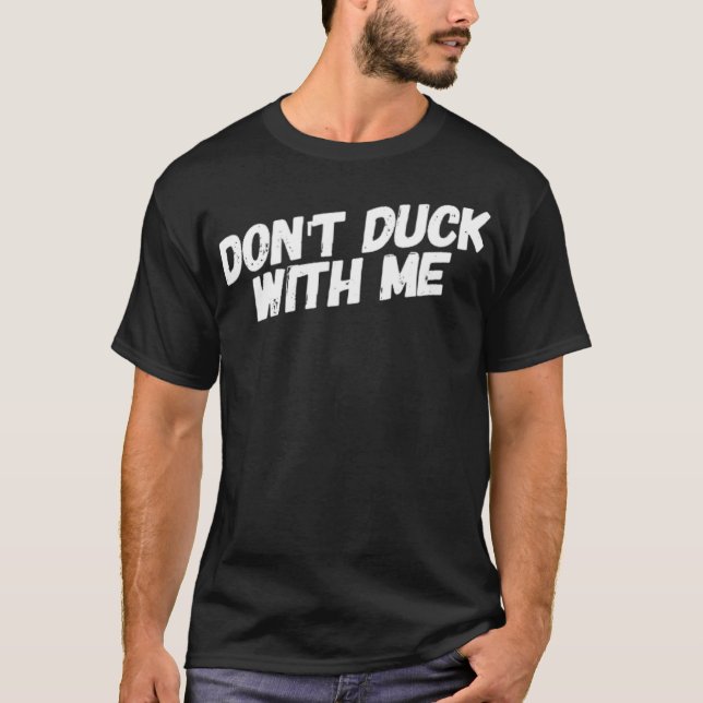 Camiseta No se duchen conmigo. Funny Duck laboratorio de ca (Anverso)