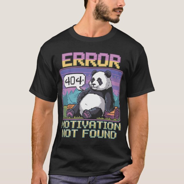 Camiseta No Se Encontró La Motivación De Error Pixel 404 La (Anverso)