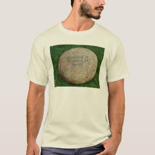 Camiseta No se escribe nada en piedra