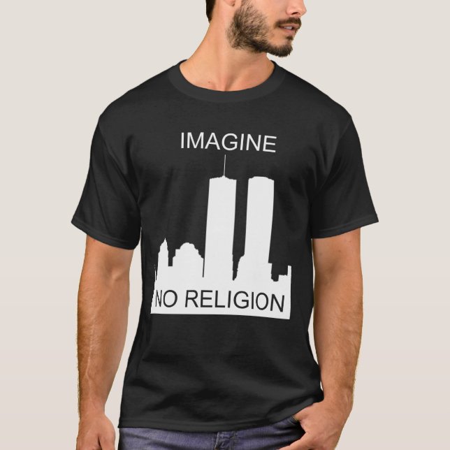 Camiseta No se imagine ninguna religión (Anverso)