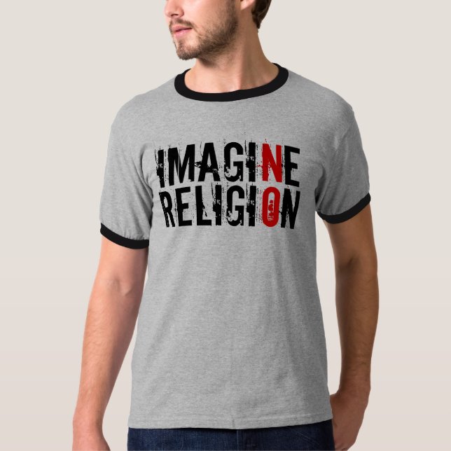 Camiseta No se imagine ninguna religión (Anverso)