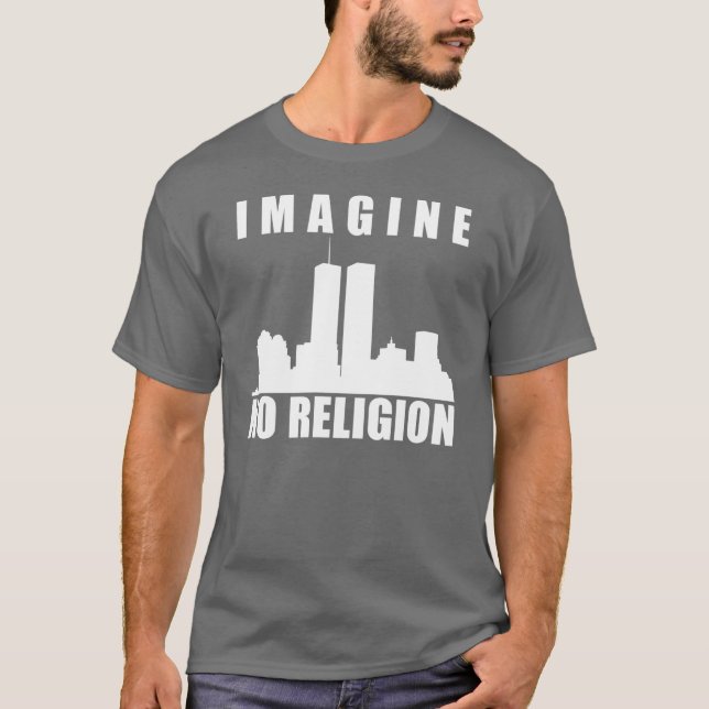 Camiseta No se imagine ninguna religión (Anverso)