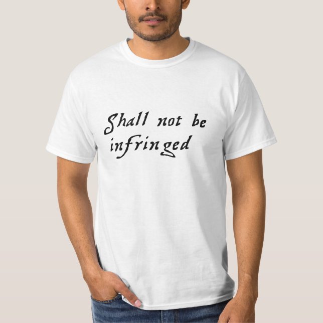 Camiseta No se infringirá (Anverso)