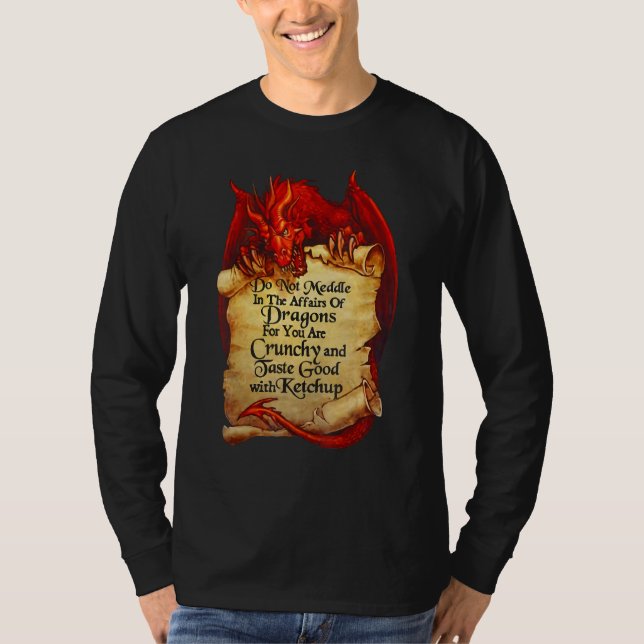 Camiseta No Se Inmiscuyan En Los Asuntos De Los Dragones Po (Anverso)