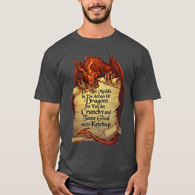 Camiseta No Se Inmiscuyan En Los Asuntos De Los Dragones Po (Anverso)