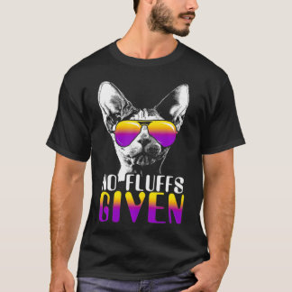 Camiseta No se le dan Fluffs Sphyn Cat Gafas De Sol Cuestas